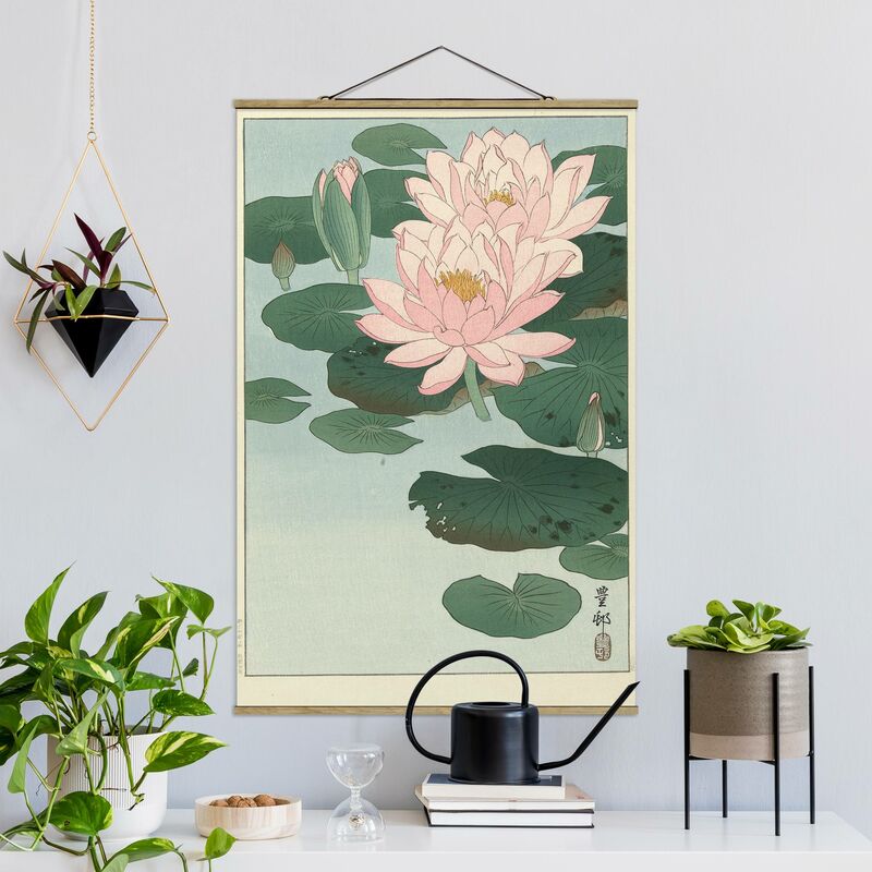 

Imagen de tela - Ohara Shoson - Water Lilies - Alto 3:2 Dimensión LxA: 52.5cm x 35cm