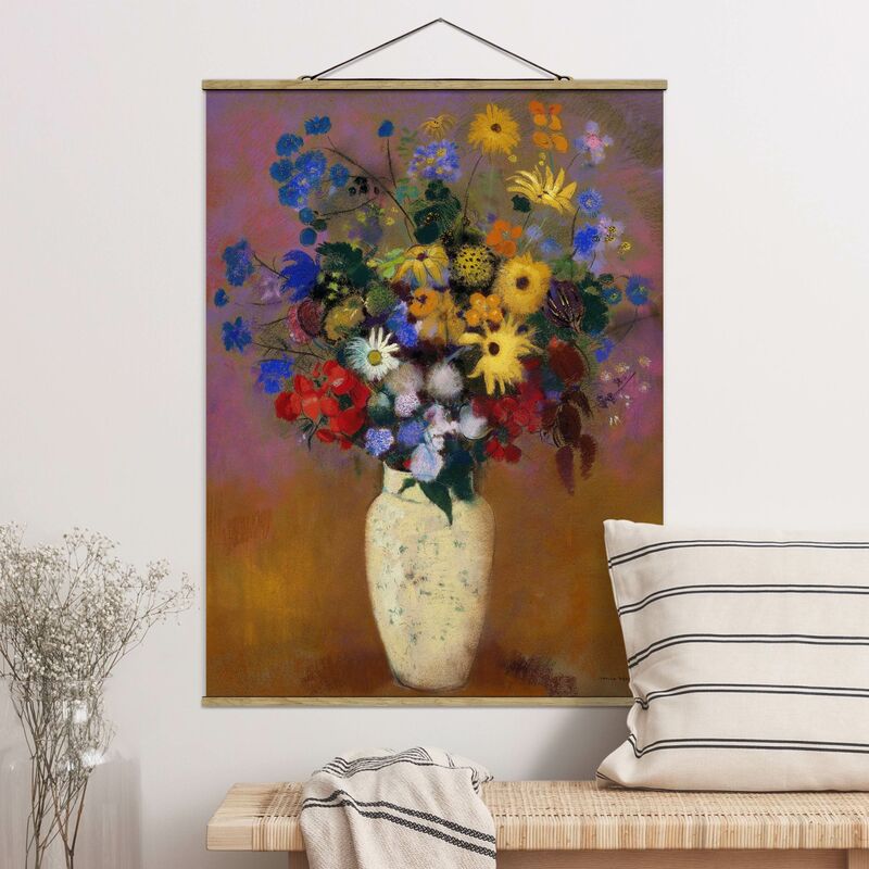 

Imagen de tela - Odilon Redon - Flowers In A Vase - Alto 4:3 Dimensión LxA: 106.5cm x 80cm