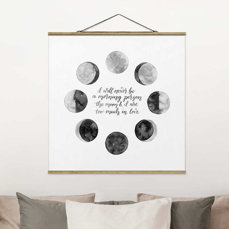 

Imagen de tela - Ode To The Moon - Love - Cuadrado 1:1 Dimensión LxA: 80cm x 80cm