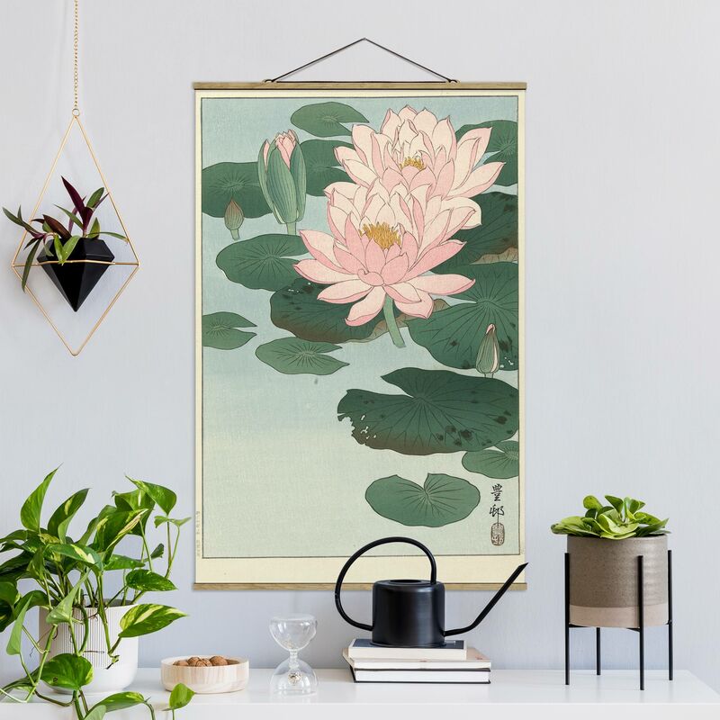 

Imagen de tela - Ohara Shoson - Water Lilies - Alto 3:2 Dimensión LxA: 150cm x 100cm