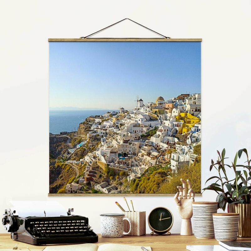 

Imagen de tela - Oia On Santorini - Cuadrado 1:1 Dimensión LxA: 80cm x 80cm