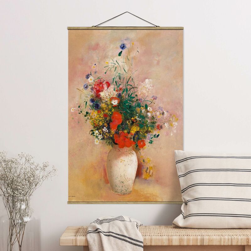 

Bilderwelten - Imagen de tela - Odilon Redon - Vase With Flowers (Rose-Colored Background) - Alto 3:2 Dimensión LxA: 52.5cm x 35cm