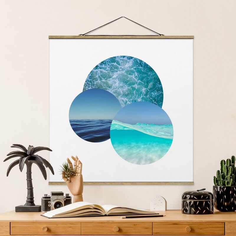 

Imagen de tela - Oceans In A Circle - Cuadrado 1:1 Dimensión LxA: 100cm x 100cm