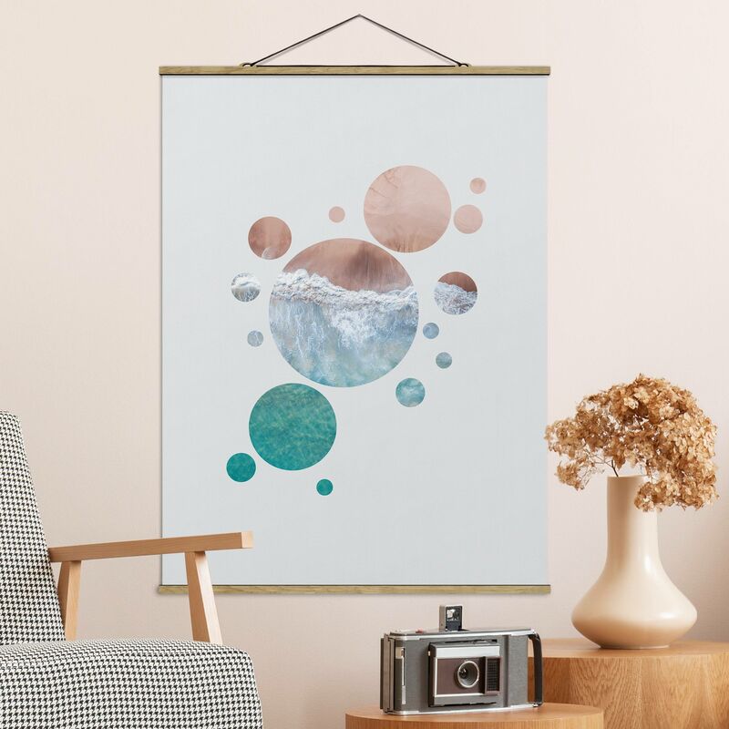 

Imagen de tela - Oceans In A Circle ll - Alto 4:3 Dimensión LxA: 133.5cm x 100cm
