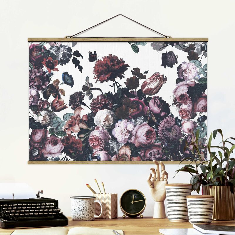 

Imagen de tela - Old Masters Flower Rush With Roses Bouquet - Apaisado 2:3 Dimensión LxA: 23.5cm x 35cm