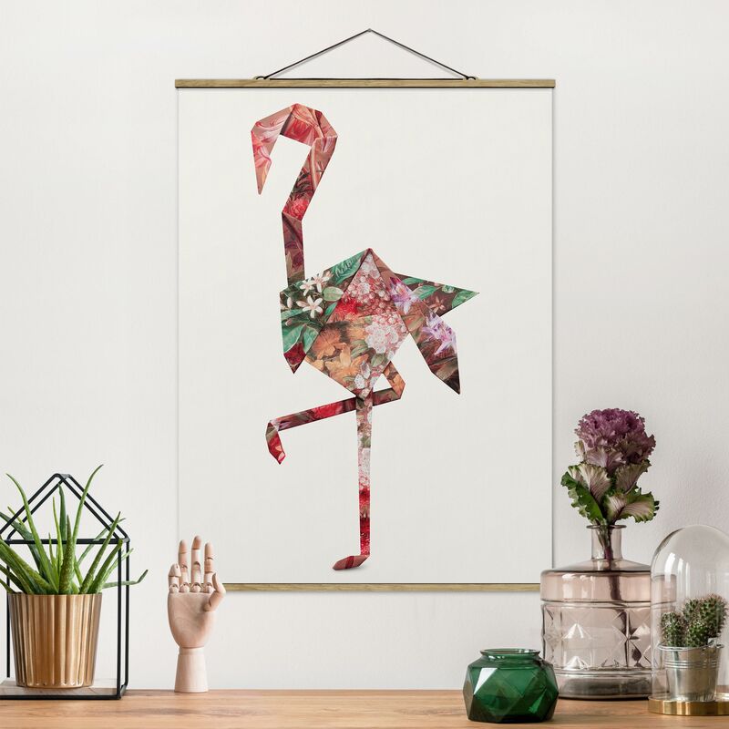 

Imagen de tela - Origami Flamingo - Alto 4:3 Dimensión LxA: 66.4cm x 50cm