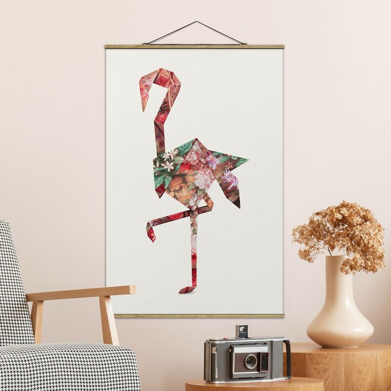 

Imagen de tela - Origami Flamingo - Alto 3:2 Dimensión LxA: 150cm x 100cm