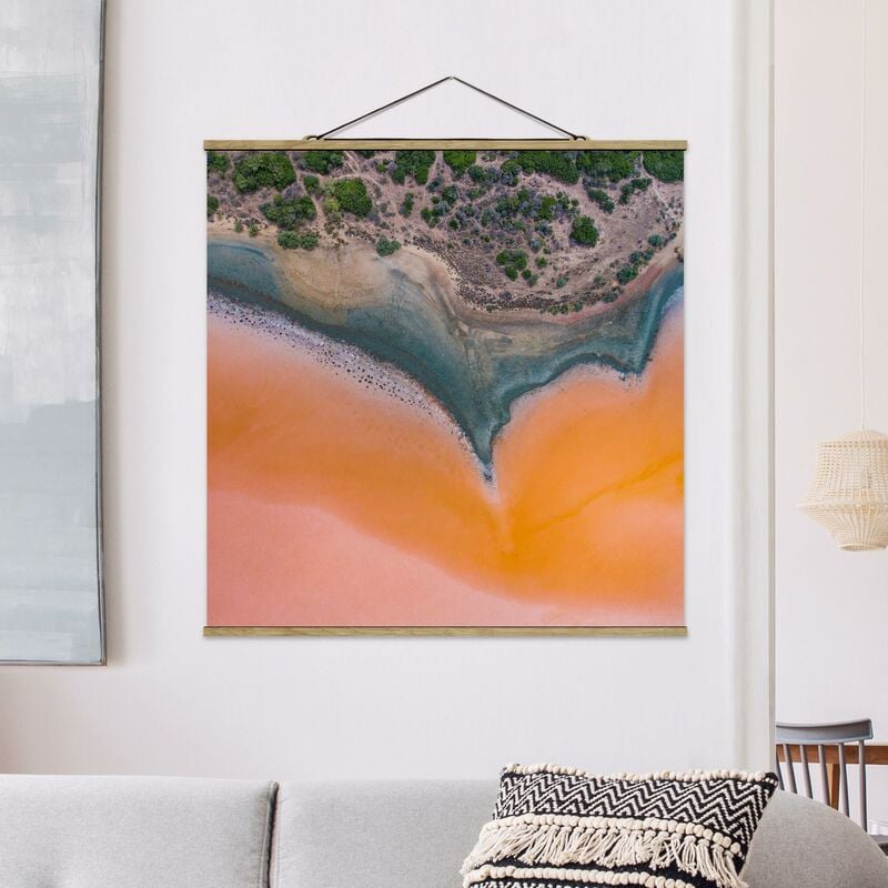 

Imagen de tela - Orange Lake Shore On Sardinia - Cuadrado 1:1 Dimensión LxA: 100cm x 100cm