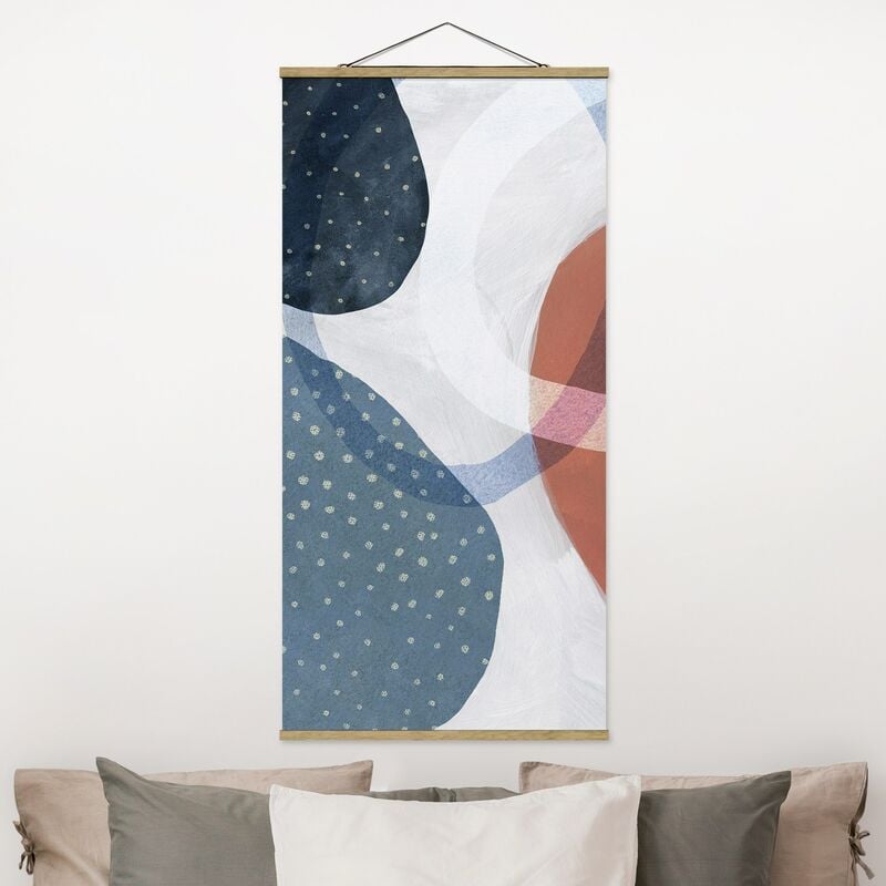 

Imagen de tela - Orbit With Points I - Alto 2:1 Dimensión LxA: 70cm x 35cm