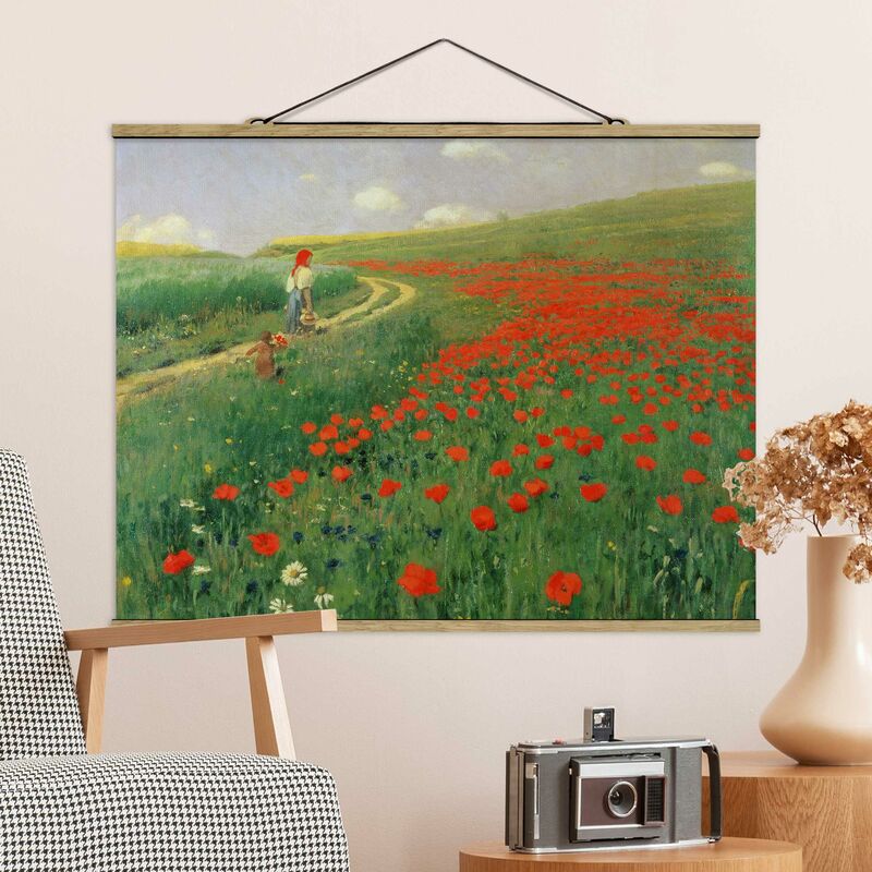 

Imagen de tela - Pál Szinyei-Merse - Summer Landscape With A Blossoming Poppy - Apaisado 3:4 Dimensión LxA: 26cm x 35cm