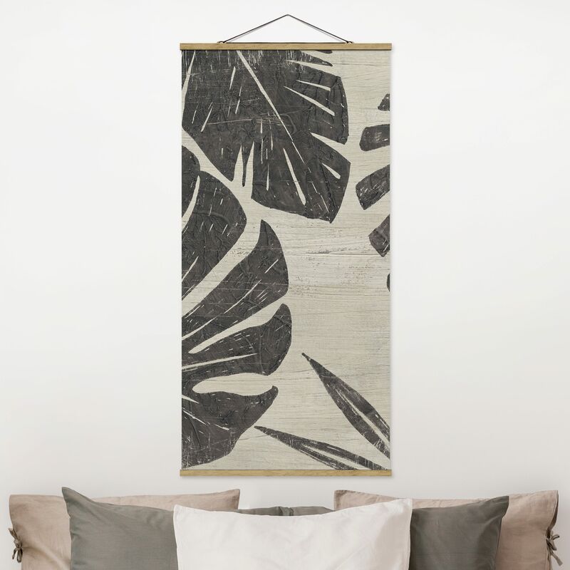 

Imagen de tela - Palm Leaves Against A Light Gray - Alto 2:1 Dimensión LxA: 70cm x 35cm