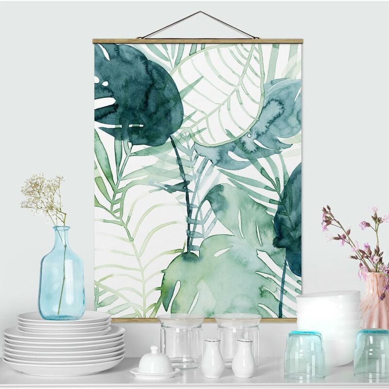 

Imagen de tela - Palm Fronds In Water Color II - Alto 4:3 Dimensión LxA: 133.5cm x 100cm