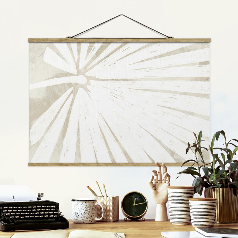 

Imagen de tela - Palm leaf Outlines On Linen - Apaisado 2:3 Dimensión LxA: 33.5cm x 50cm