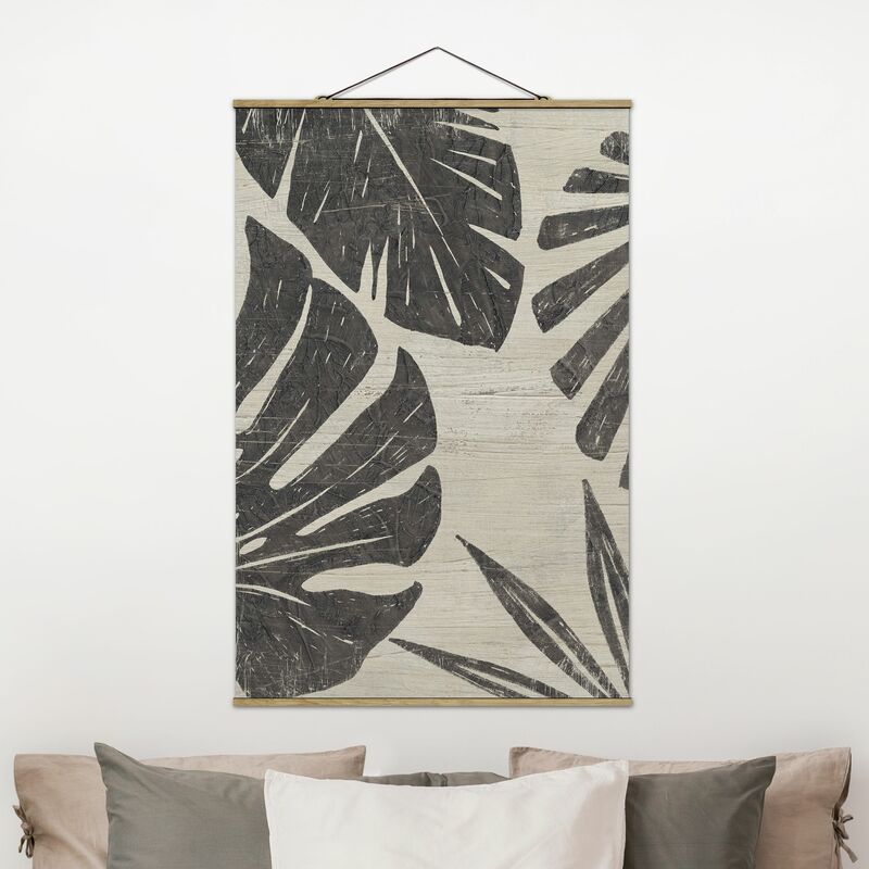 

Imagen de tela - Palm Leaves In Light Gray - Alto 3:2 Dimensión LxA: 120cm x 80cm