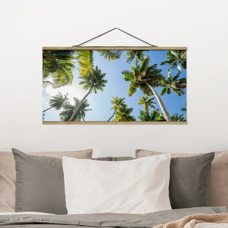 

Imagen de tela - Palm Tree Canopy - Apaisado 1:2 Dimensión LxA: 40cm x 80cm