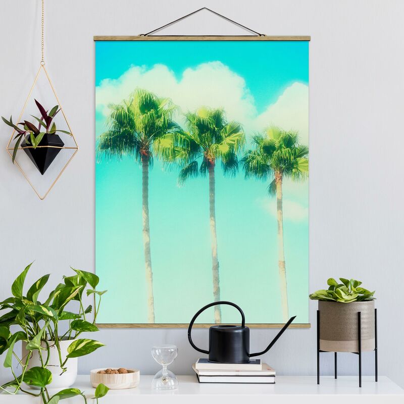 

Imagen de tela - Palm Trees And Blue Sky - Alto 4:3 Dimensión LxA: 46.5cm x 35cm