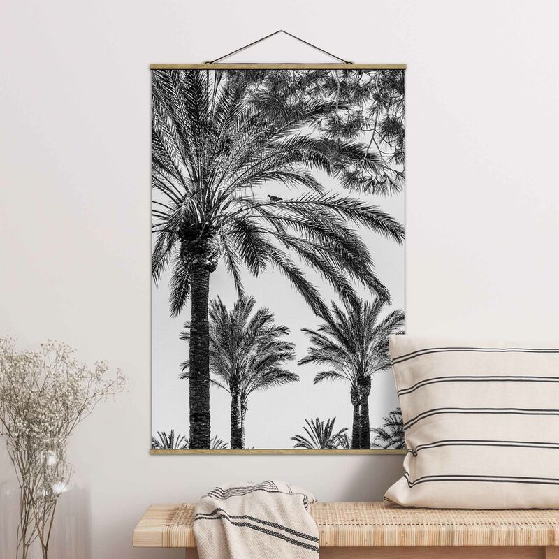 

Imagen de tela - Palm Trees In The Sunset Black And White - Alto 3:2 Dimensión LxA: 150cm x 100cm