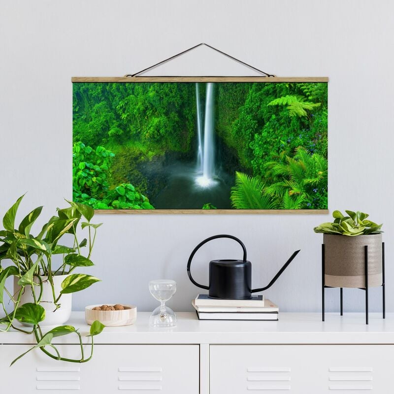 

Imagen de tela - Paradisiacal Waterfall - Apaisado 1:2 Dimensión LxA: 40cm x 80cm