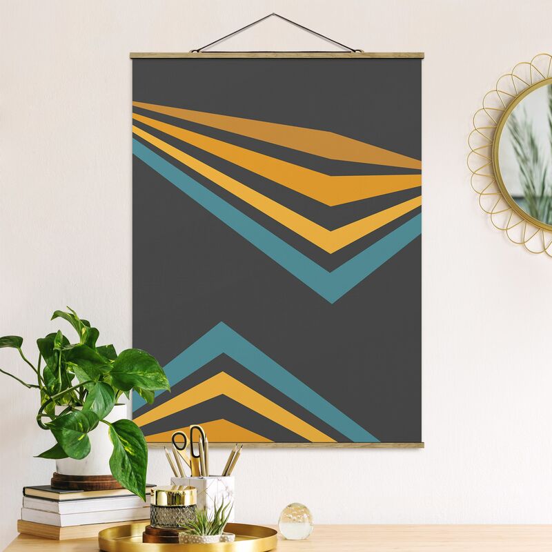 

Imagen de tela - Parallel Corners In Yellow and Blue - Alto 4:3 Dimensión LxA: 106.5cm x 80cm
