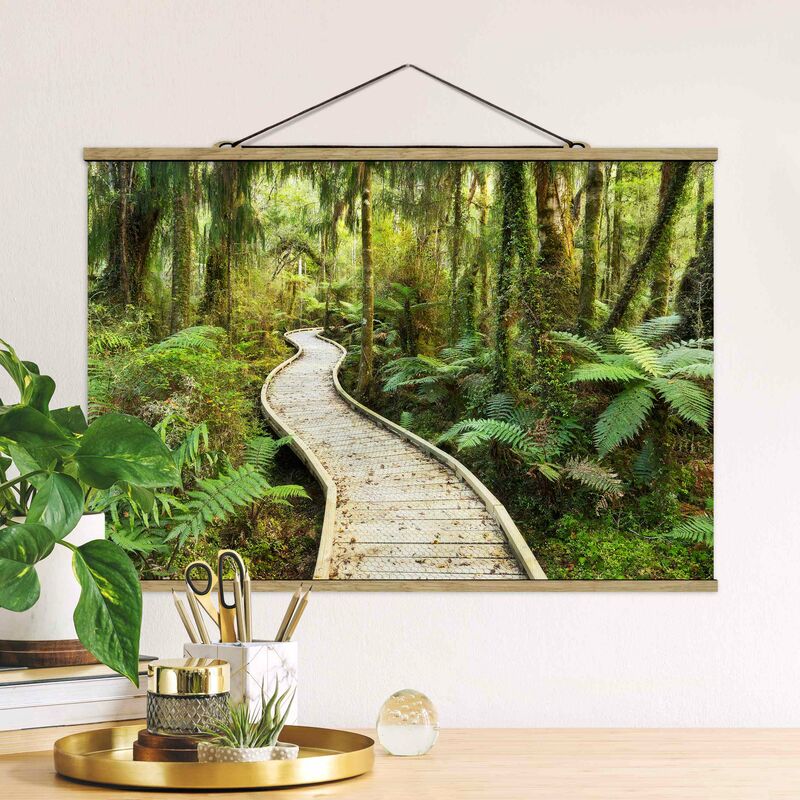 

Imagen de tela - Path In The Jungle - Apaisado 2:3 Dimensión LxA: 66.5cm x 100cm