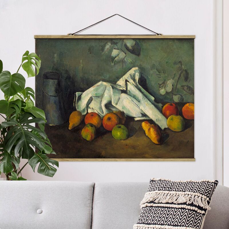 

Imagen de tela - Paul Cézanne - Milk Can And Apples - Apaisado 3:4 Dimensión LxA: 37.5cm x 50cm