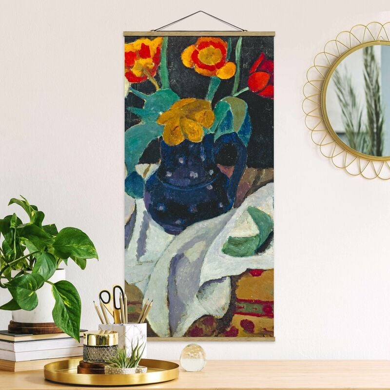 

Imagen de tela - Paula Modersohn-Becker - Still Life With Tulips - Alto 2:1 Dimensión LxA: 100cm x 50cm