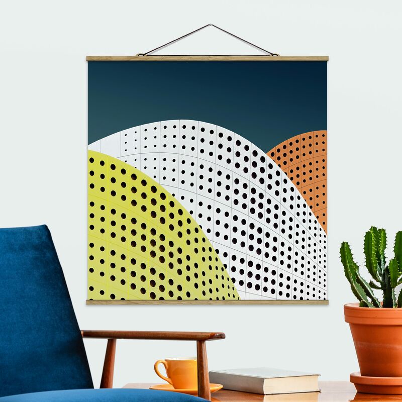 

Imagen de tela - Perforation In Architecture - Cuadrado 1:1 Dimensión LxA: 35cm x 35cm