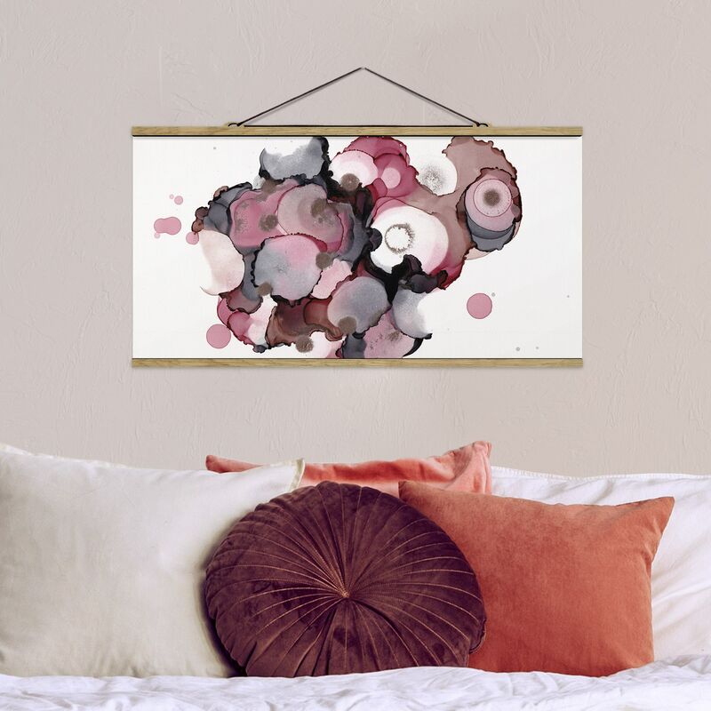 

Imagen de tela - Pink Beige Drops With Pink Gold - Apaisado 1:2 Dimensión LxA: 40cm x 80cm