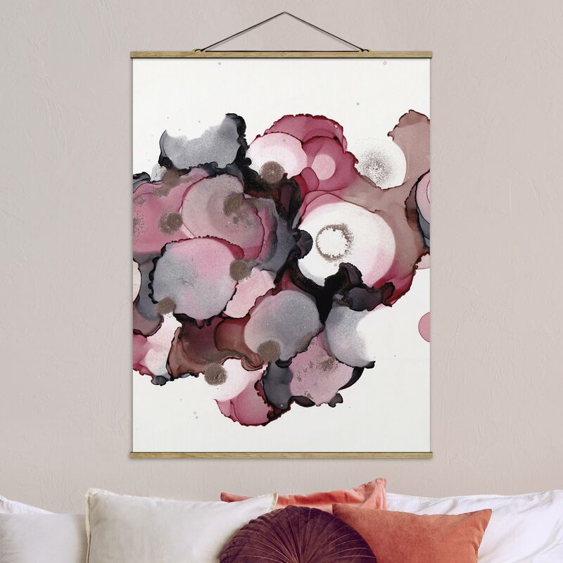 

Imagen de tela - Pink Beige Drops With Pink Gold - Alto 4:3 Dimensión LxA: 106.5cm x 80cm