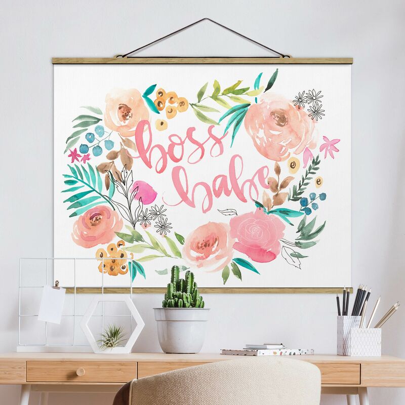 

Imagen de tela - Pink Flowers - Boss Babe - Apaisado 3:4 Dimensión LxA: 26cm x 35cm