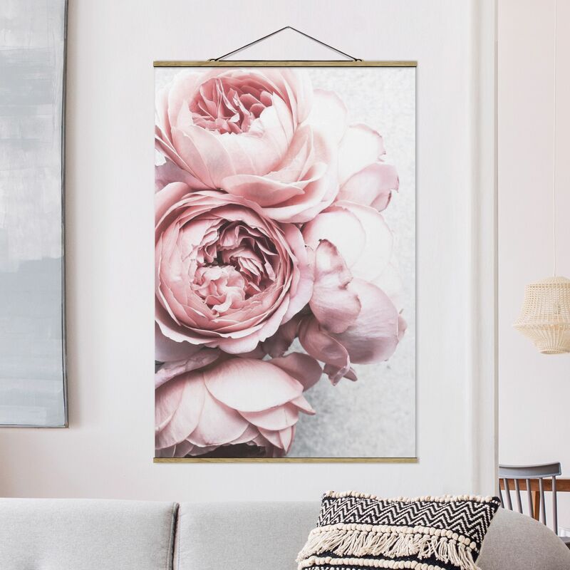 

Imagen de tela - Pink Peony Blossoms Shabby Pastel - Alto 3:2 Dimensión LxA: 120cm x 80cm