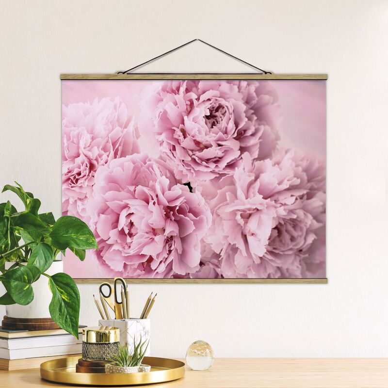 

Imagen de tela - Pink Peonies - Apaisado 3:4 Dimensión LxA: 60cm x 80cm