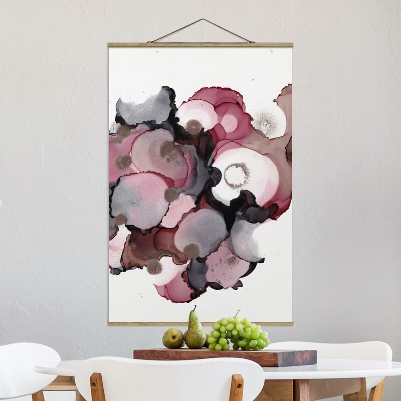 

Imagen de tela - Pink Beige Drops With Pink Gold - Alto 3:2 Dimensión LxA: 120cm x 80cm
