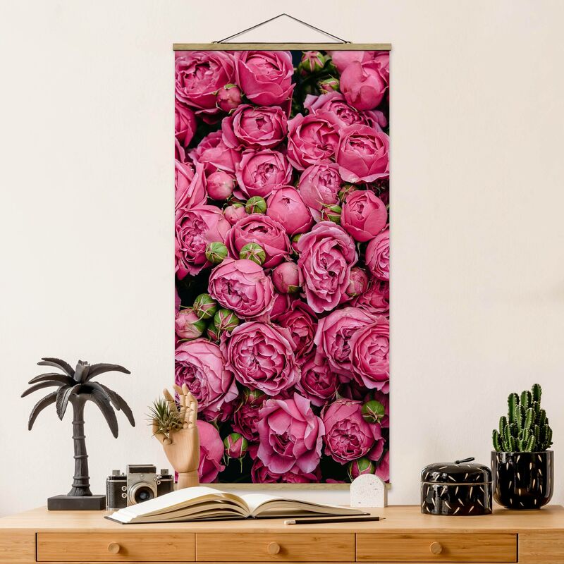 

Bilderwelten - Imagen de tela - Pink Peonies - Alto 2:1 Dimensión LxA: 70cm x 35cm