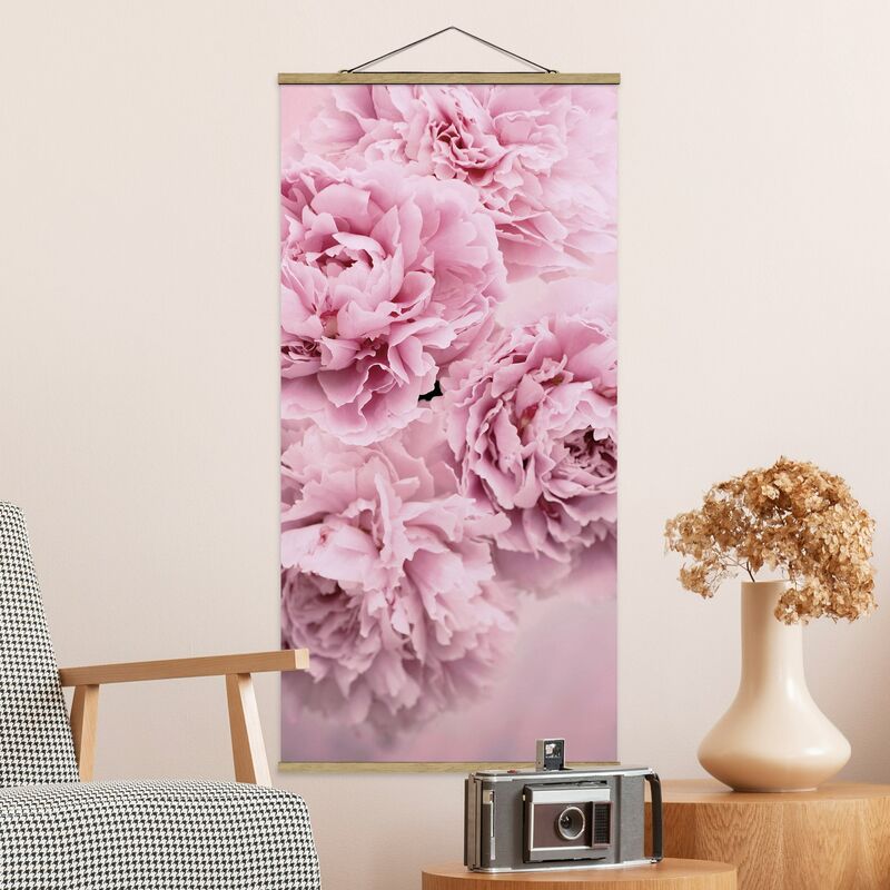 

Bilderwelten - Imagen de tela - Pink Peonies - Alto 2:1 Dimensión LxA: 70cm x 35cm