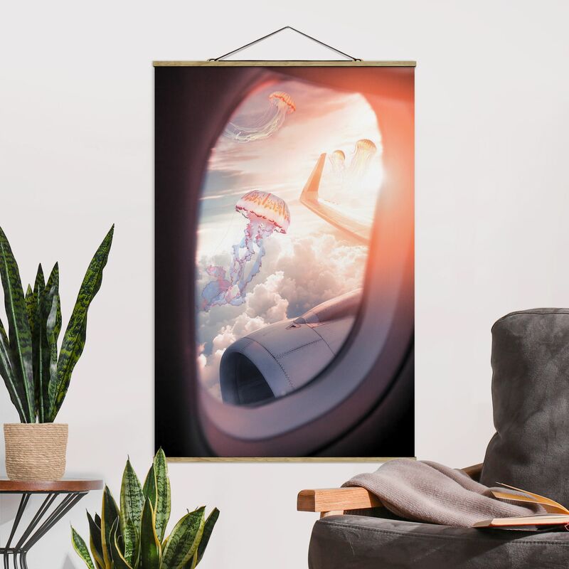 

Imagen de tela - Plane With Jellyfish - Alto 3:2 Dimensión LxA: 120cm x 80cm