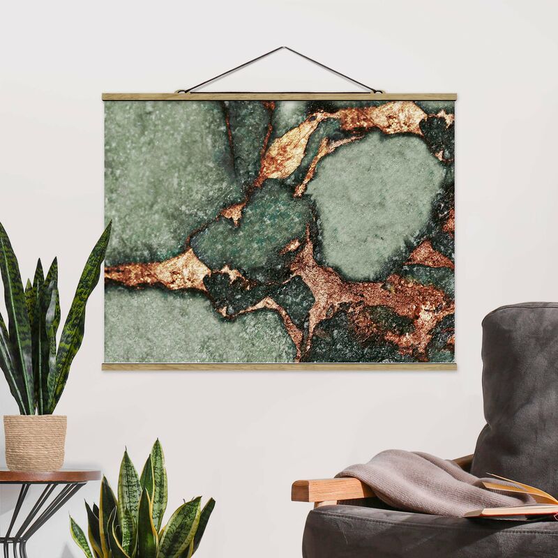 

Imagen de tela - Play Of Colours Fern-Green and Gold - Apaisado 3:4 Dimensión LxA: 60cm x 80cm