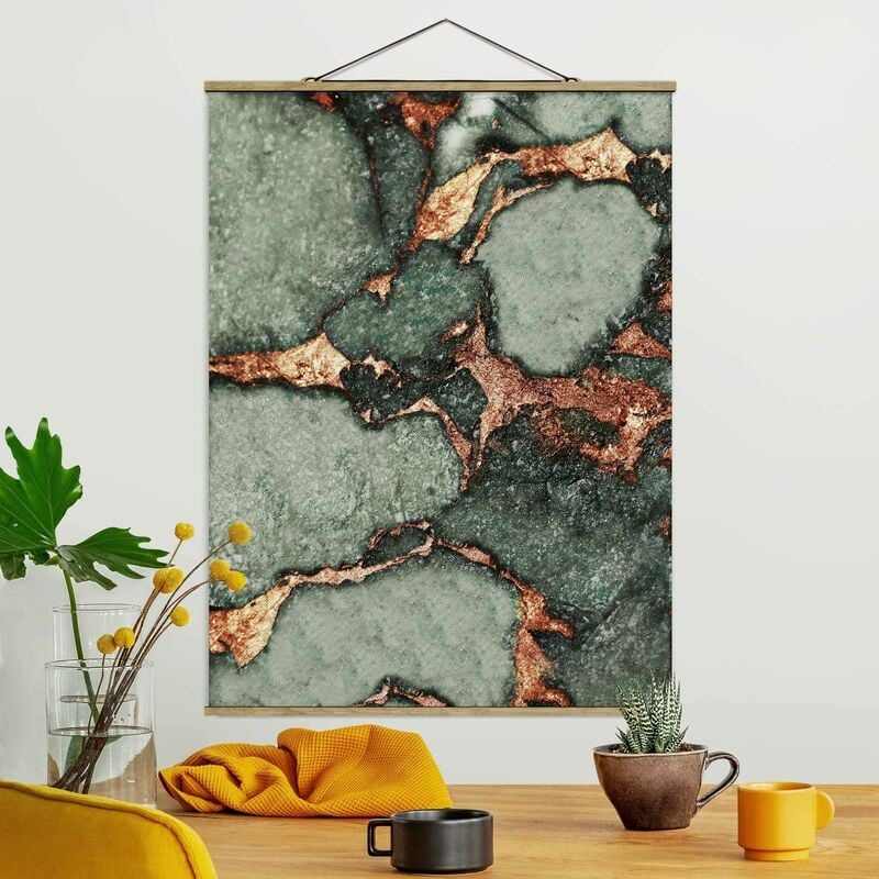 

Imagen de tela - Play Of Colours Fern-Green and Gold - Alto 4:3 Dimensión LxA: 106.5cm x 80cm