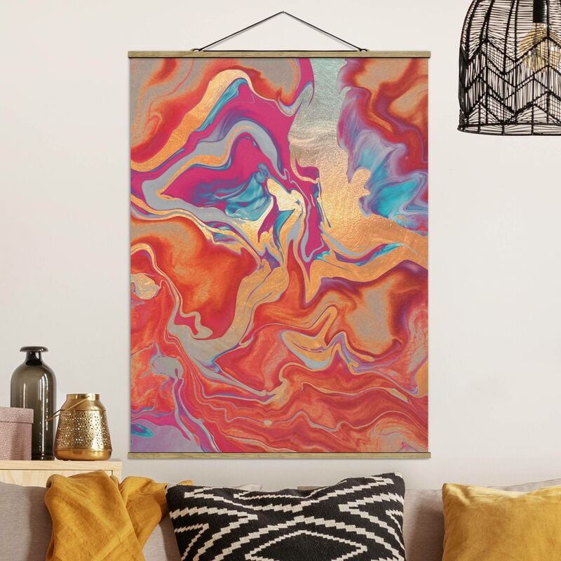 

Imagen de tela - Play Of Colours Golden Fire - Alto 4:3 Dimensión LxA: 46.5cm x 35cm