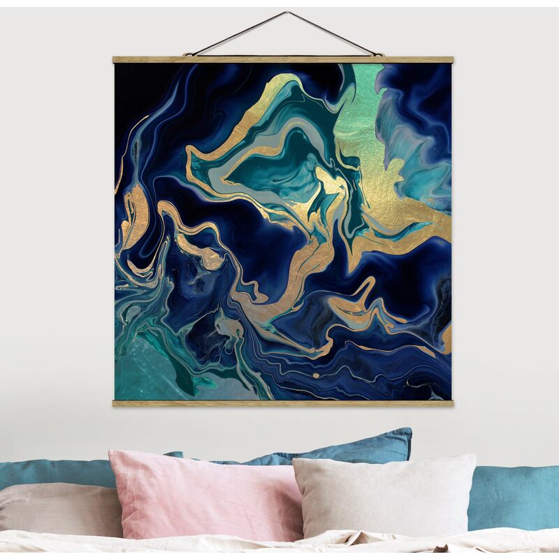 

Imagen de tela - Play Of Colours Indigo Fire - Cuadrado 1:1 Dimensión LxA: 100cm x 100cm