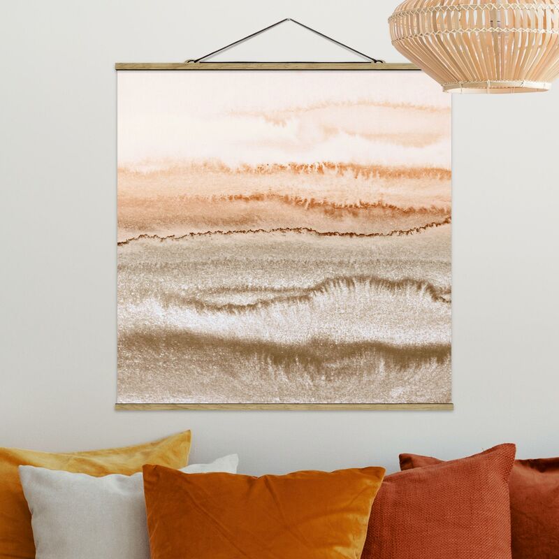 

Imagen de tela - Play Of Colours Sound Of The Ocean In Sepia-Colours - Cuadrado 1:1 Dimensión LxA: 80cm x 80cm