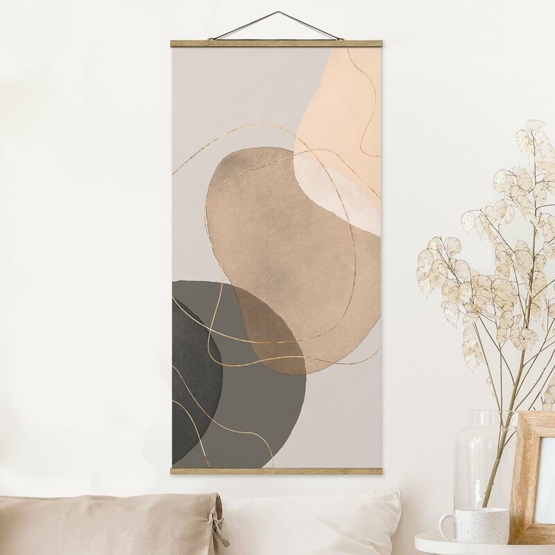 

Imagen de tela - Playful Impression In Beige - Alto 2:1 Dimensión LxA: 100cm x 50cm