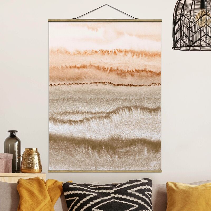 

Imagen de tela - Play Of Colours Sound Of The Ocean In Sepia-Colours - Alto 4:3 Dimensión LxA: 133.5cm x 100cm