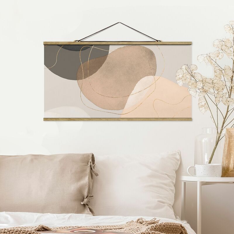 

Imagen de tela - Playful Impression In Beige - Apaisado 1:2 Dimensión LxA: 40cm x 80cm