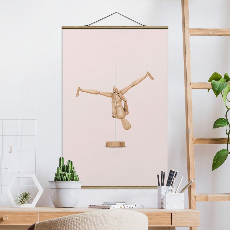 

Imagen de tela - Pole Dance With Wooden Figure - Alto 3:2 Dimensión LxA: 120cm x 80cm