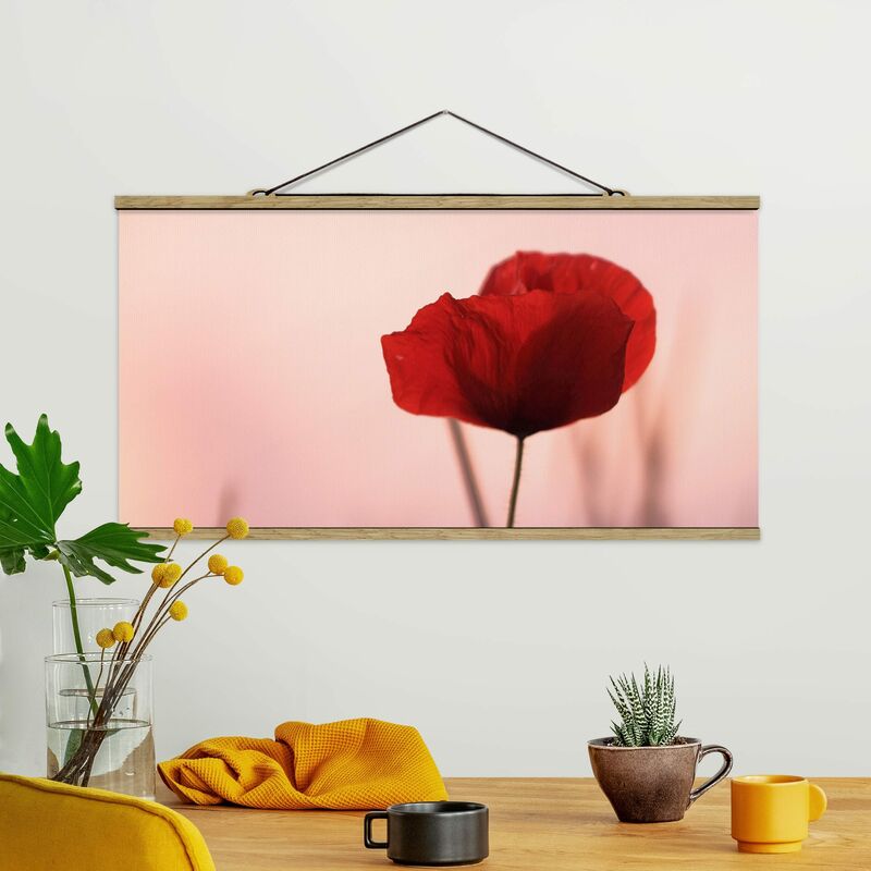 

Imagen de tela - Poppy Flower In Twilight - Apaisado 1:2 Dimensión LxA: 40cm x 80cm