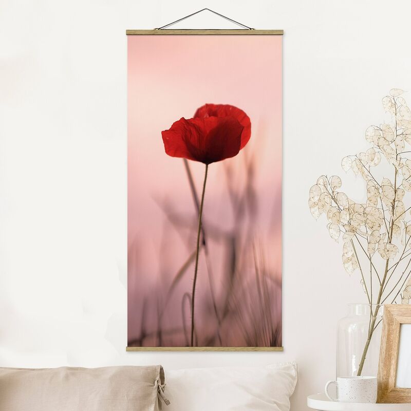 

Bilderwelten - Imagen de tela - Poppy Flower In Twilight - Alto 2:1 Dimensión LxA: 70cm x 35cm