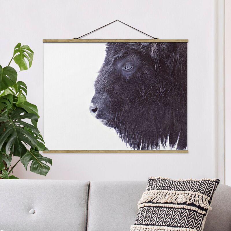 

Imagen de tela - Portrait Of A Black Buffalo - Apaisado 3:4 Dimensión LxA: 37.5cm x 50cm