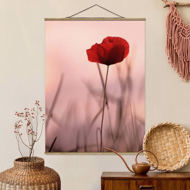 

Imagen de tela - Poppy Flower In Twilight - Alto 4:3 Dimensión LxA: 133.5cm x 100cm