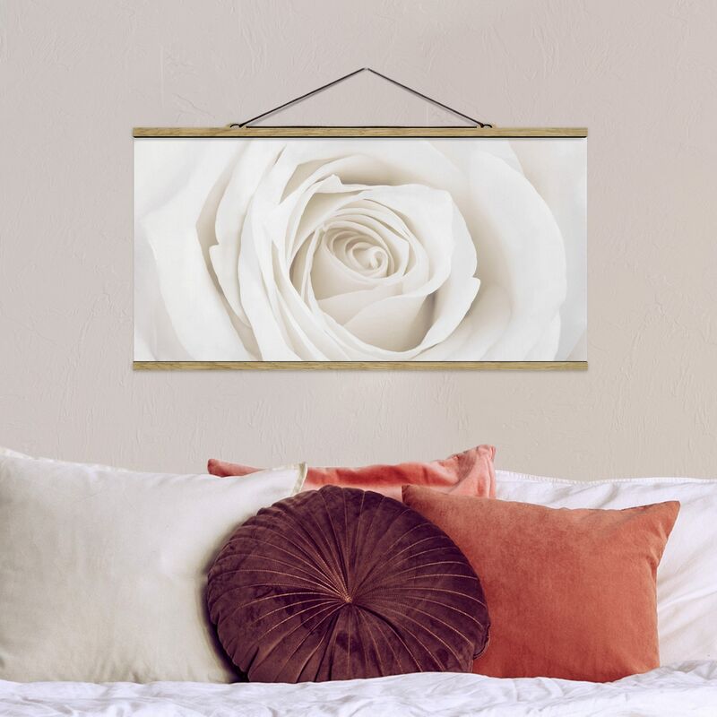 

Imagen de tela - Pretty White Rose - Apaisado 1:2 Dimensión LxA: 25cm x 50cm